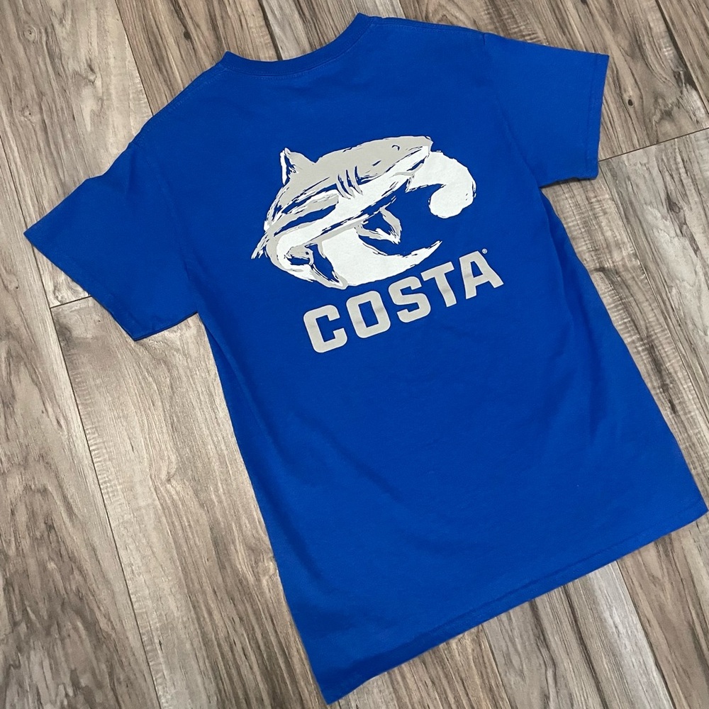 Costa Blue Graphic T-Shirt Adult Small